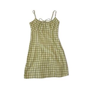 John Galt Plaid Green Dress